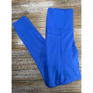 Danskin Leggings Blue High Rise Pocket Small Athleisure Yoga Sporty Workout